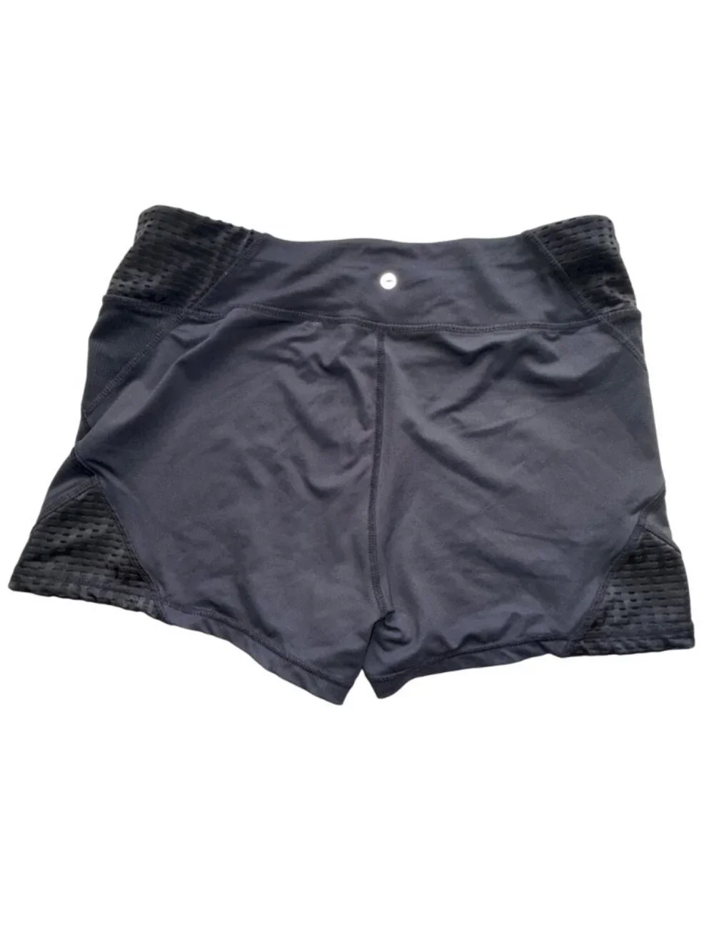 Avia Athletic Shorts Womens L Stretch Activewear Black Blue & Gray 3-Pack